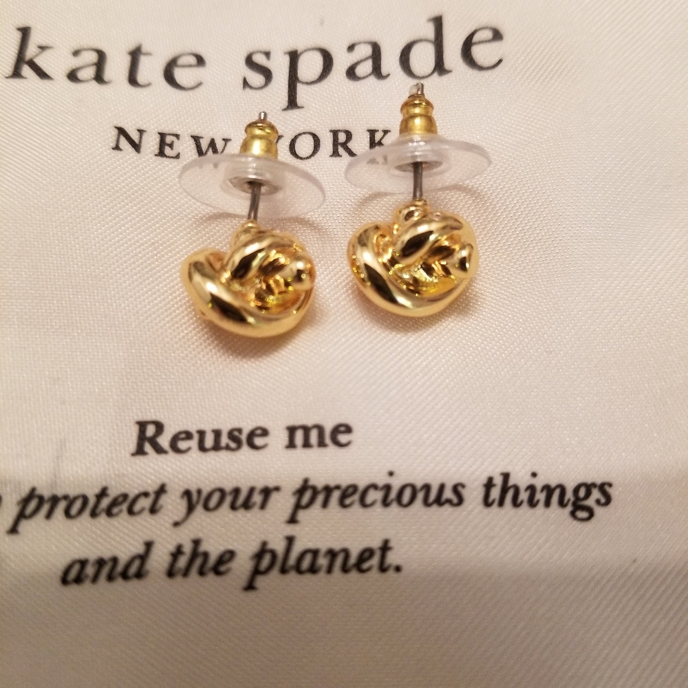 Kate Spade Sailors Knot Stud Earrings - Gold